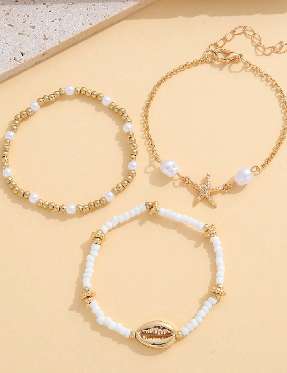 Set Bratari 3 bucati SHEIN, mix culori