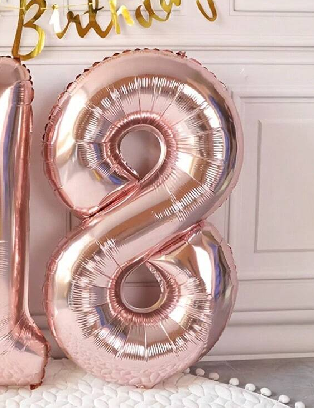 Balon folie cifra 8 SHEIN, roz