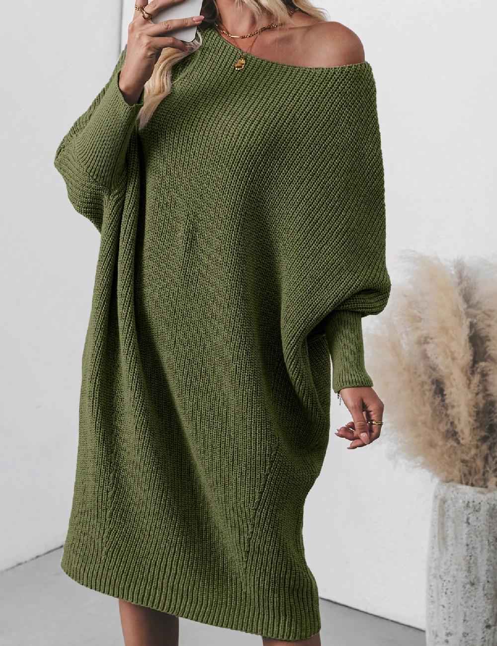 Rochie medie SHEIN, verde