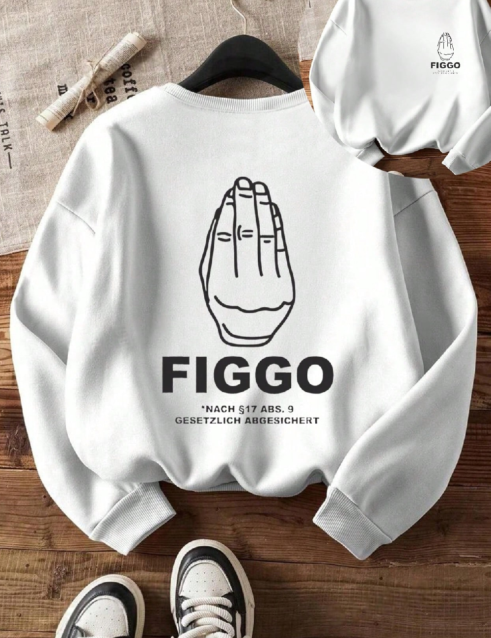 Bluza Oversize SHEIN, alb