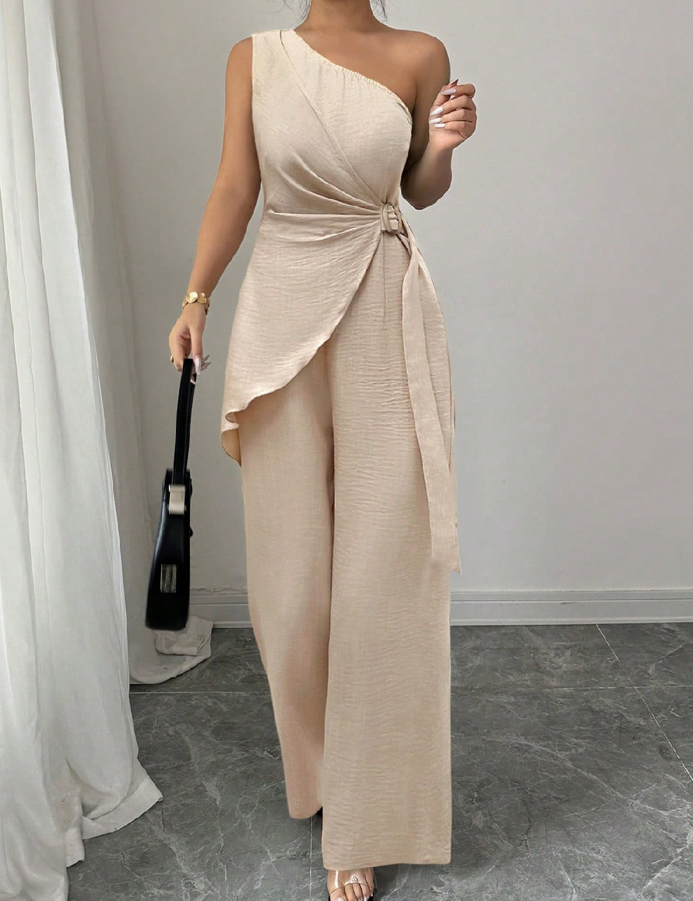 Salopeta SHEIN, crem