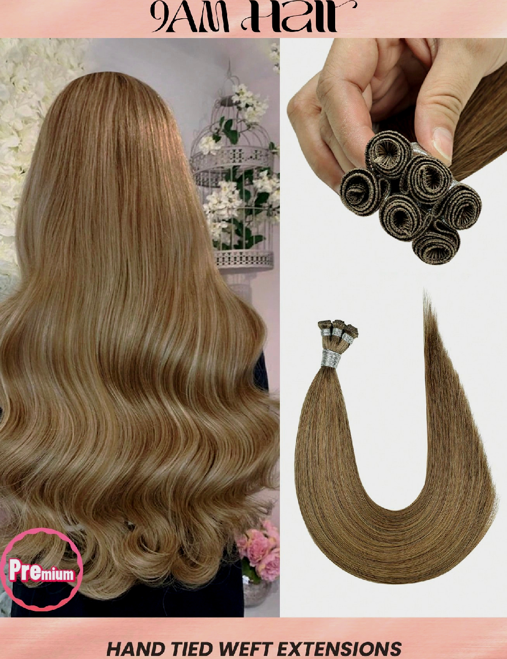 Extensie de par SHEIN, maro