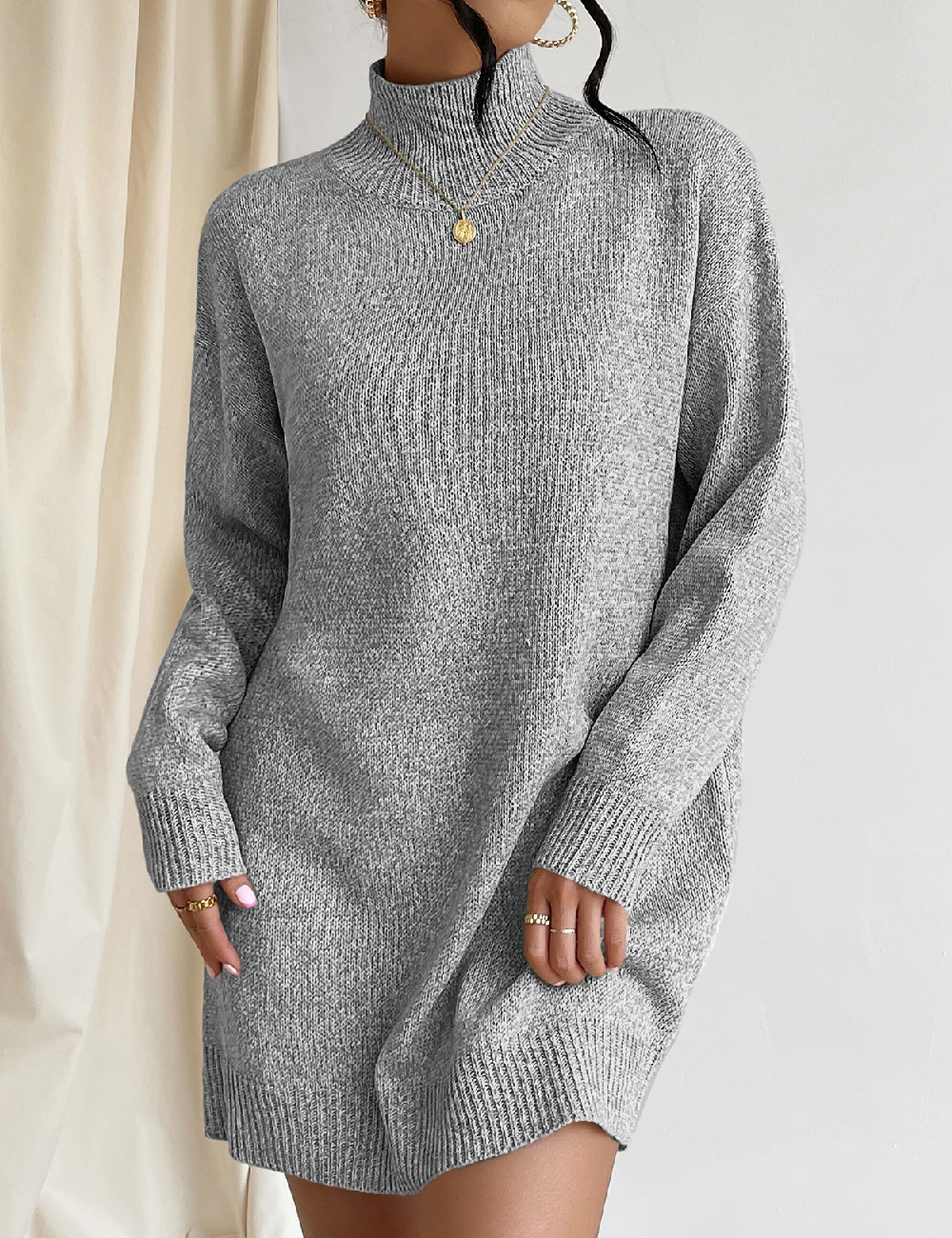 Rochie scurta SHEIN, gri