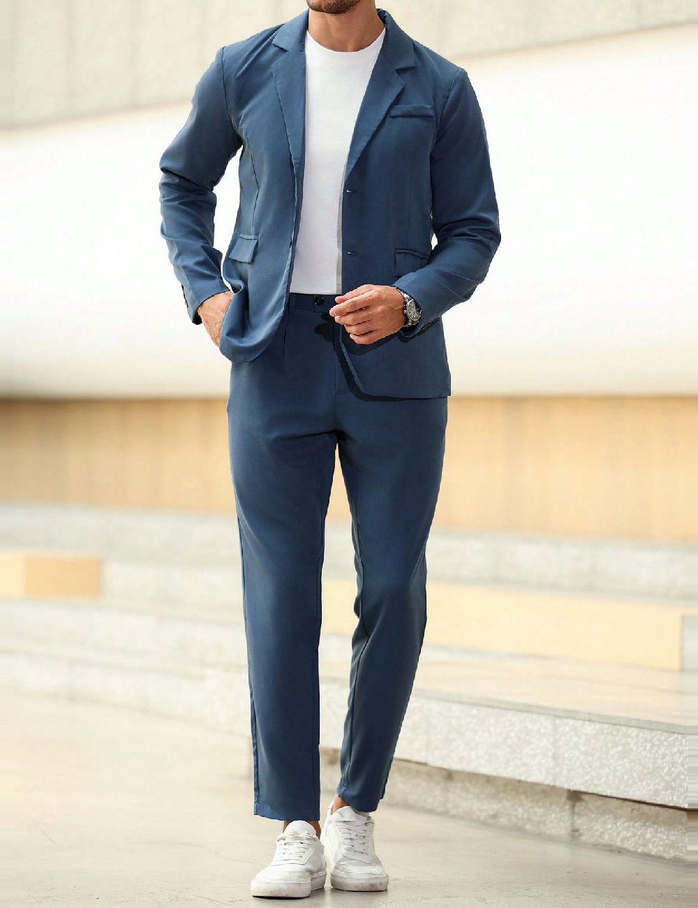 Costum SHEIN, albastru