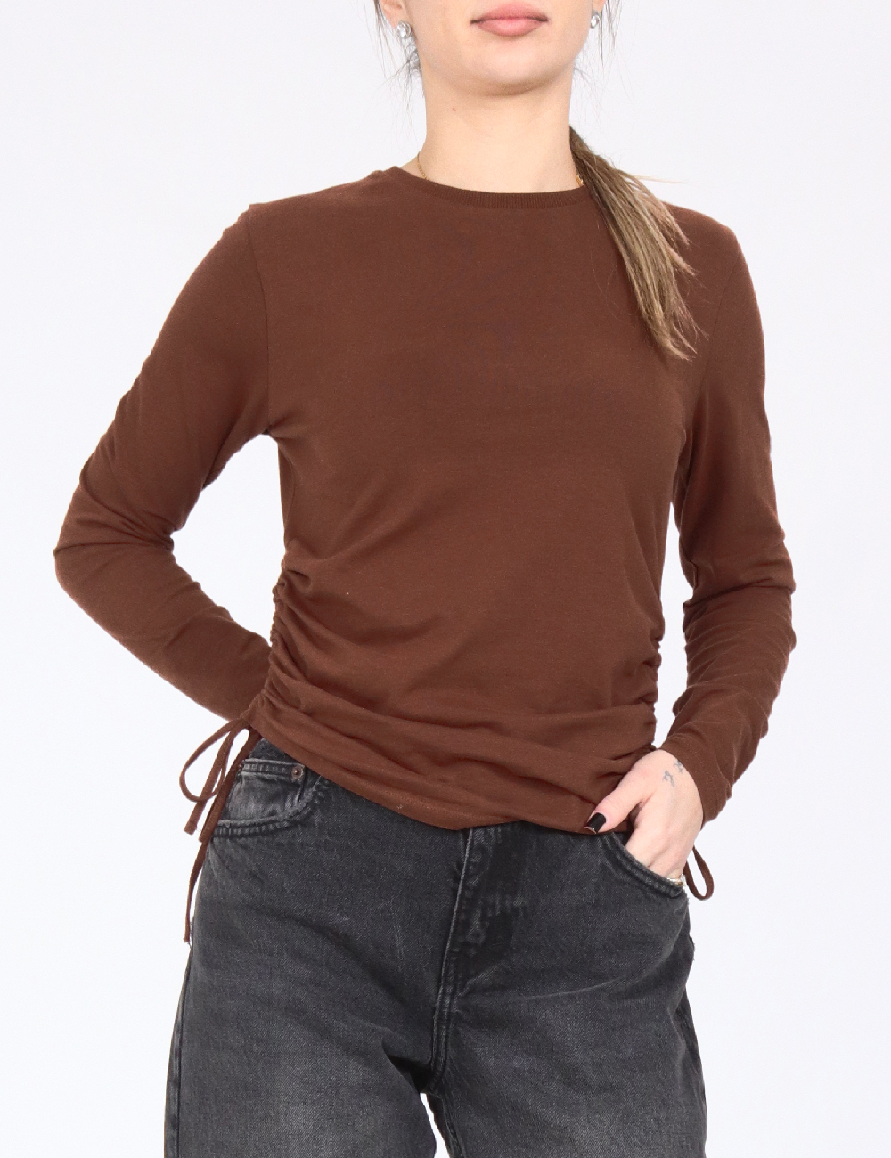 Bluza Threadbare, maro