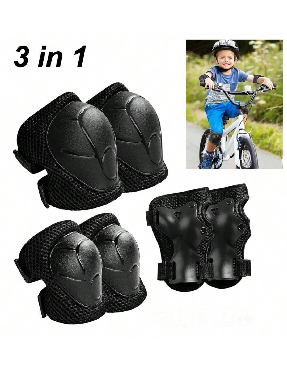 Set accesorii de protectie 6 bucati SHEIN, negru