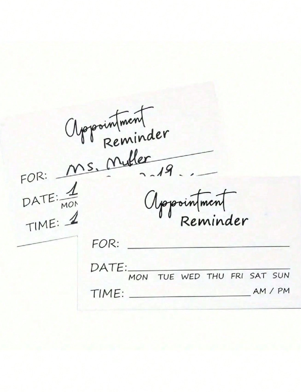 Set carduri  SHEIN, alb