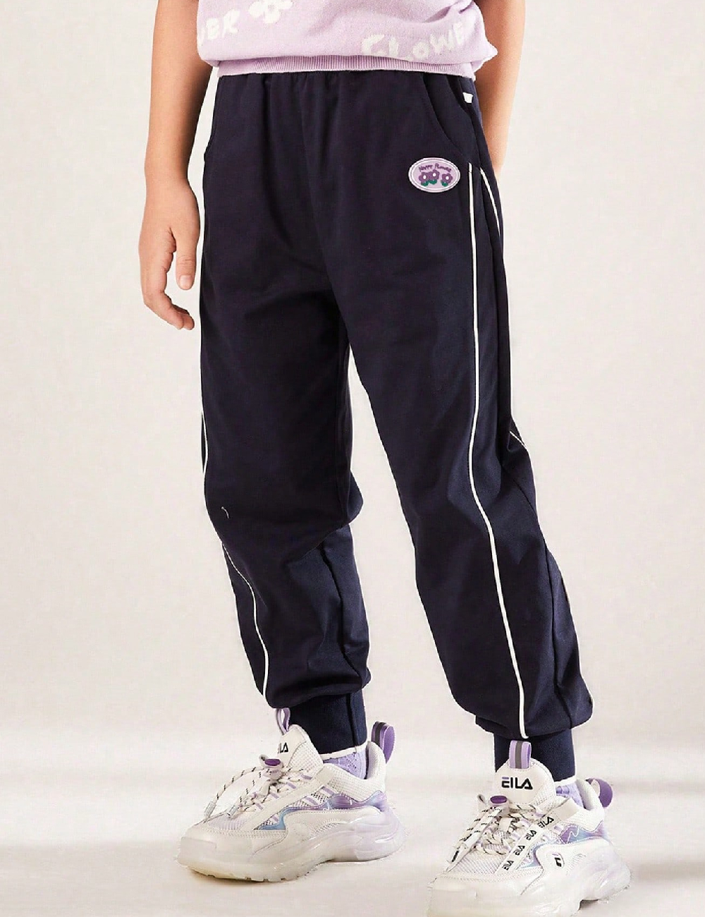 Pantaloni Shein Kids, bleumarin