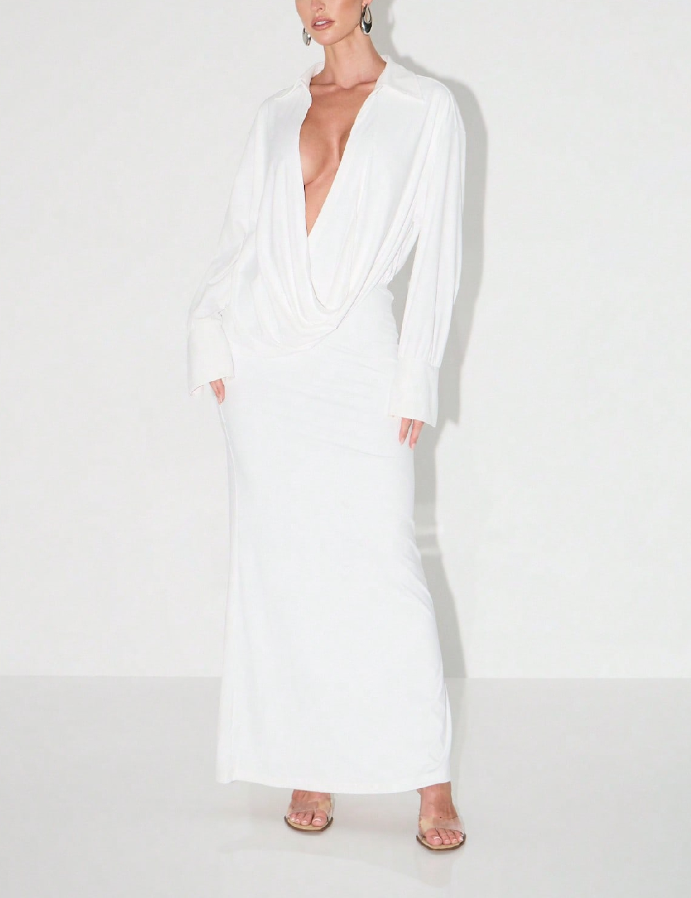 Rochie lunga SHEIN, alb