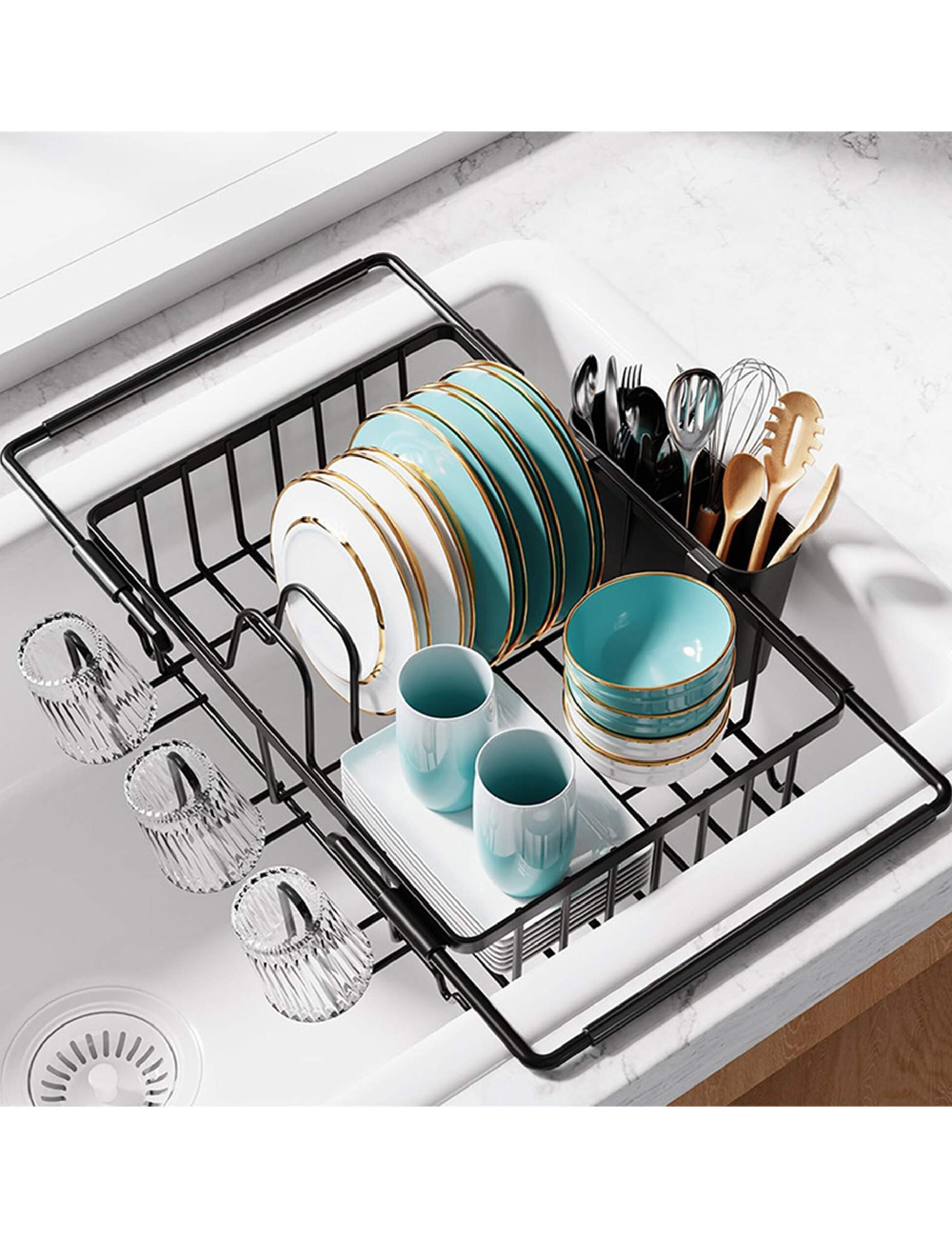 Suport pentru vase SHEIN, negru