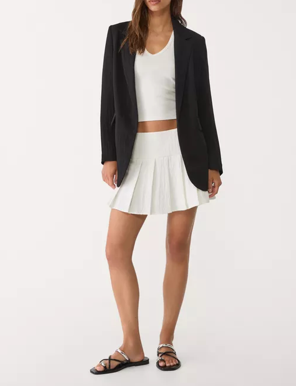 Blazer Stradivarius, negru