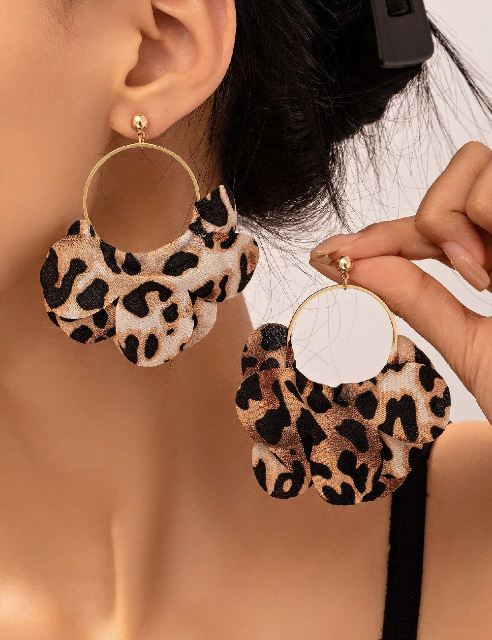 Cercei SHEIN, animal print