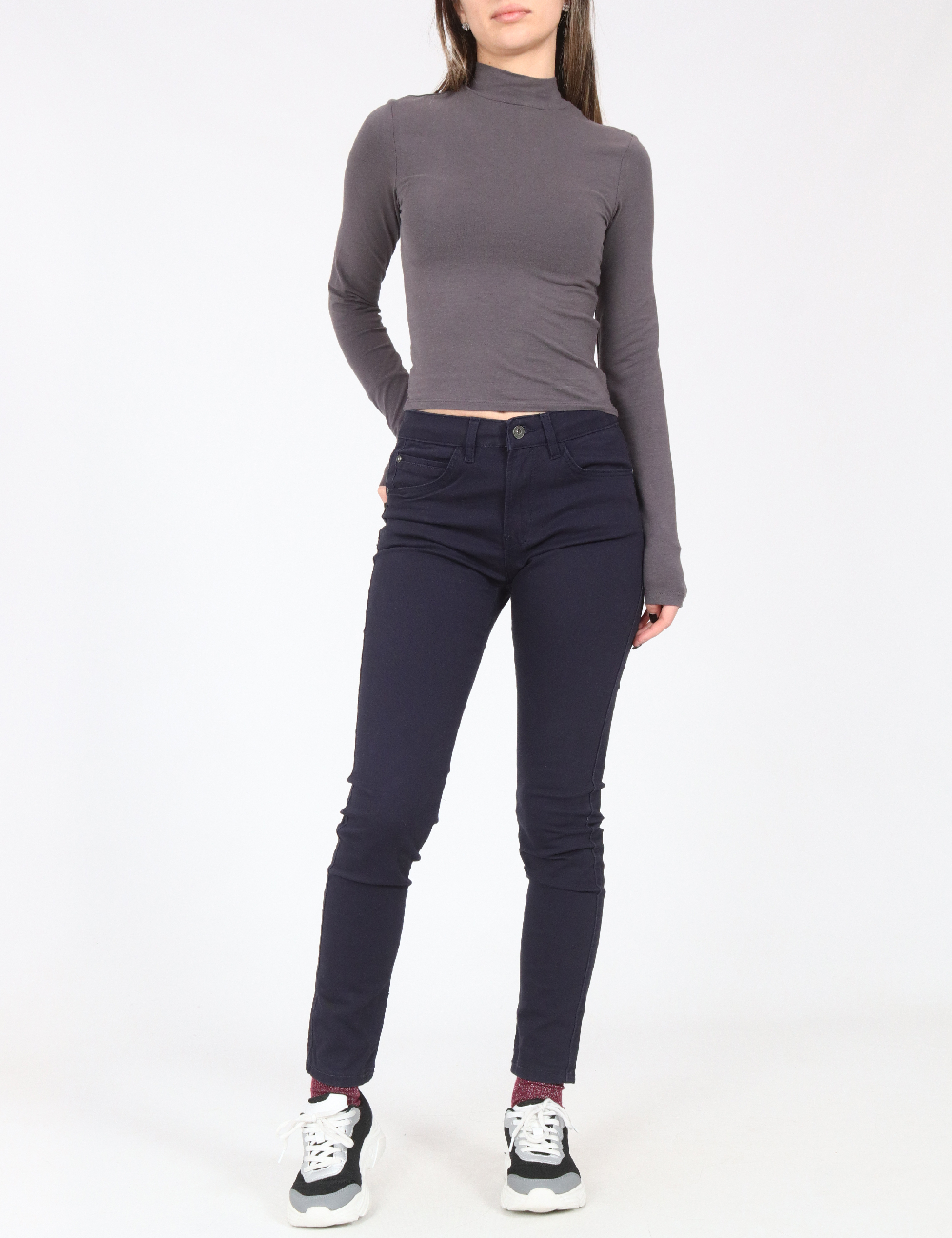 Pantaloni Bershka, bleumarin