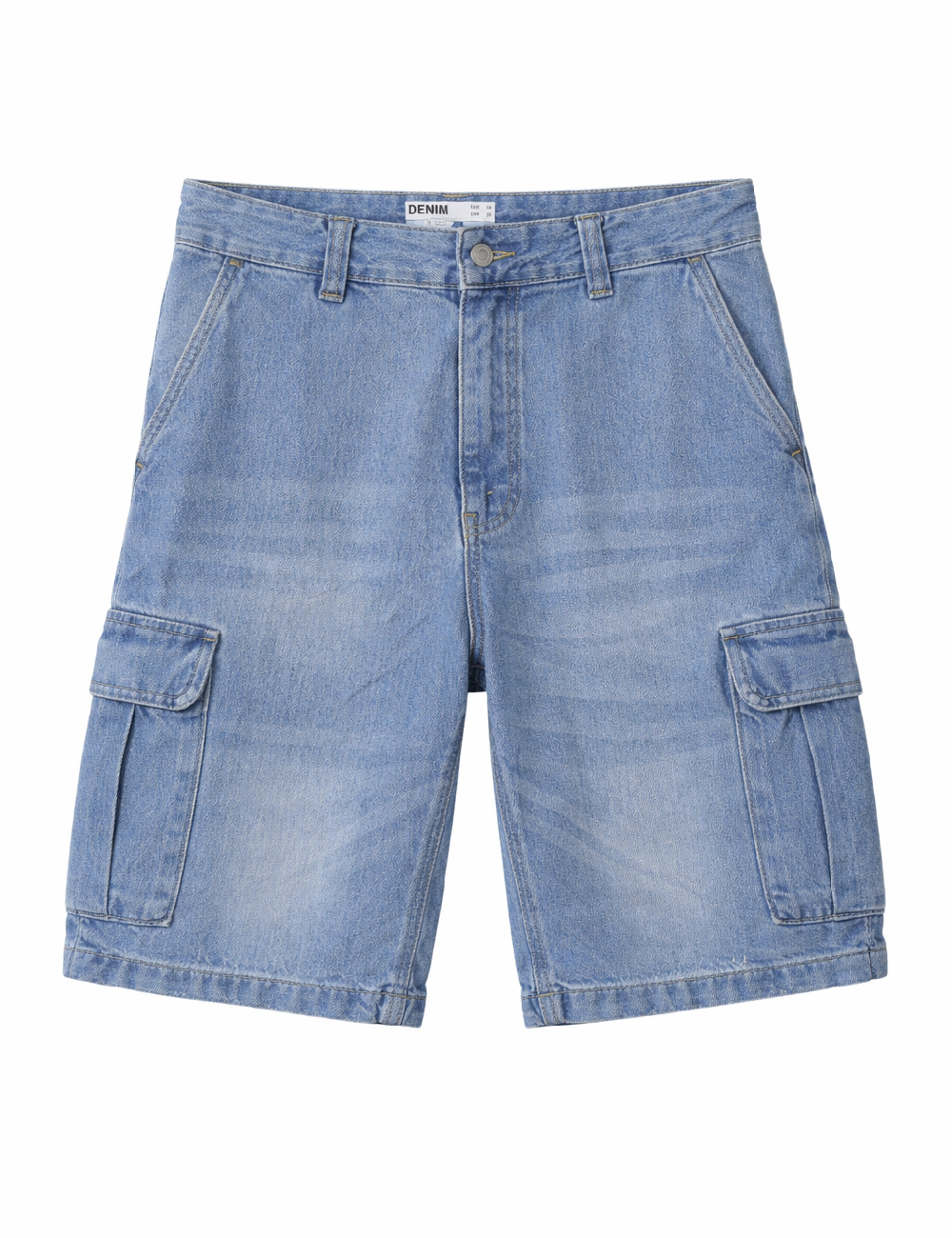 Pantaloni scurti Bershka, albastru