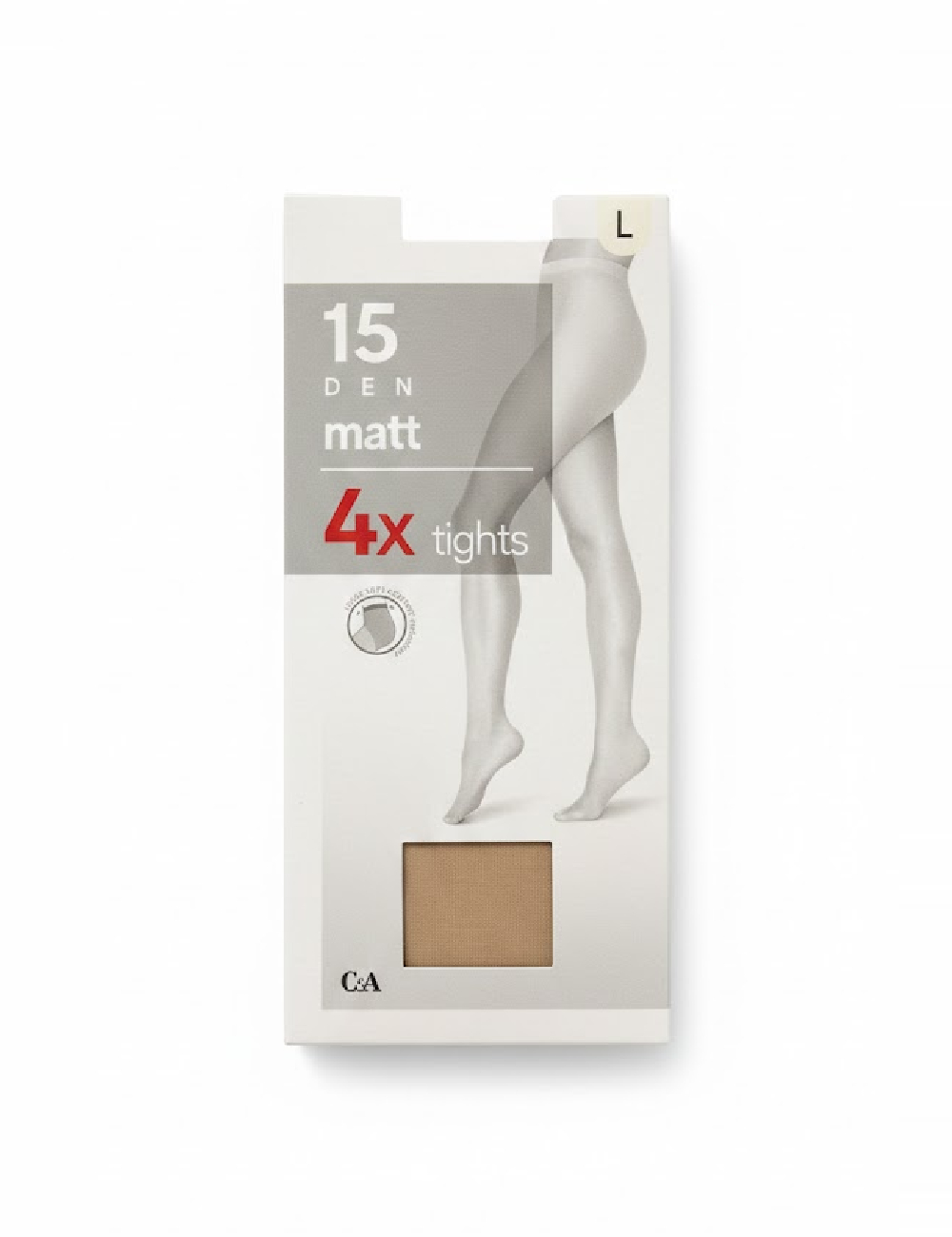 Set ciorapi 4 perechi C&A, crem