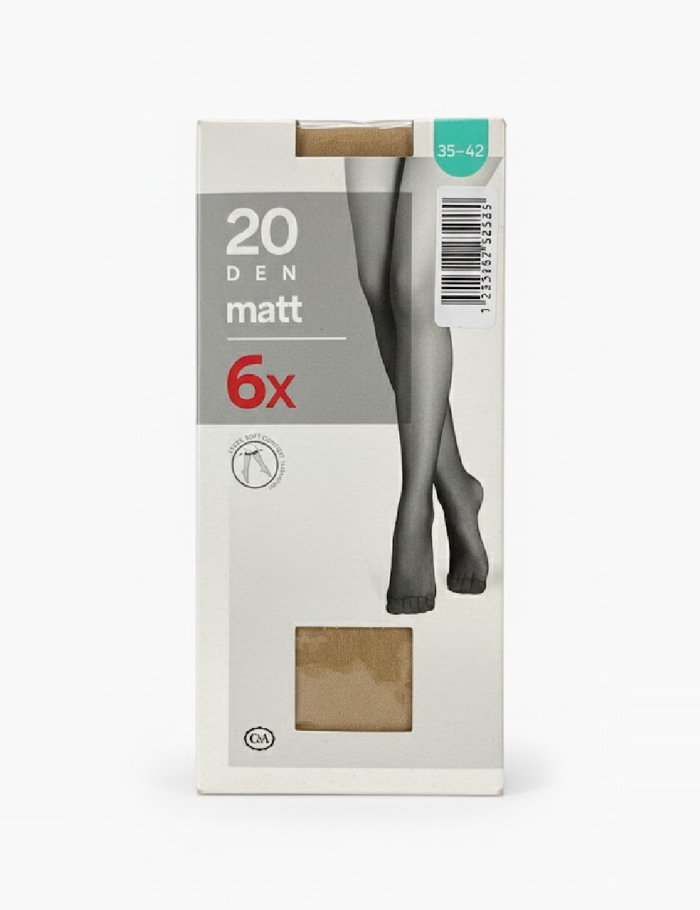 Set ciorapi 6 perechi C&A, crem