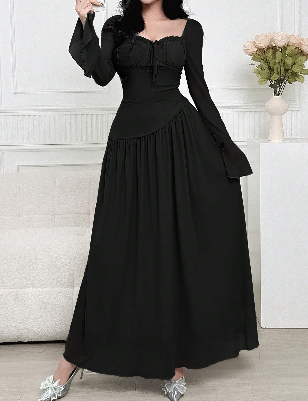 Rochie lunga SHEIN, negru