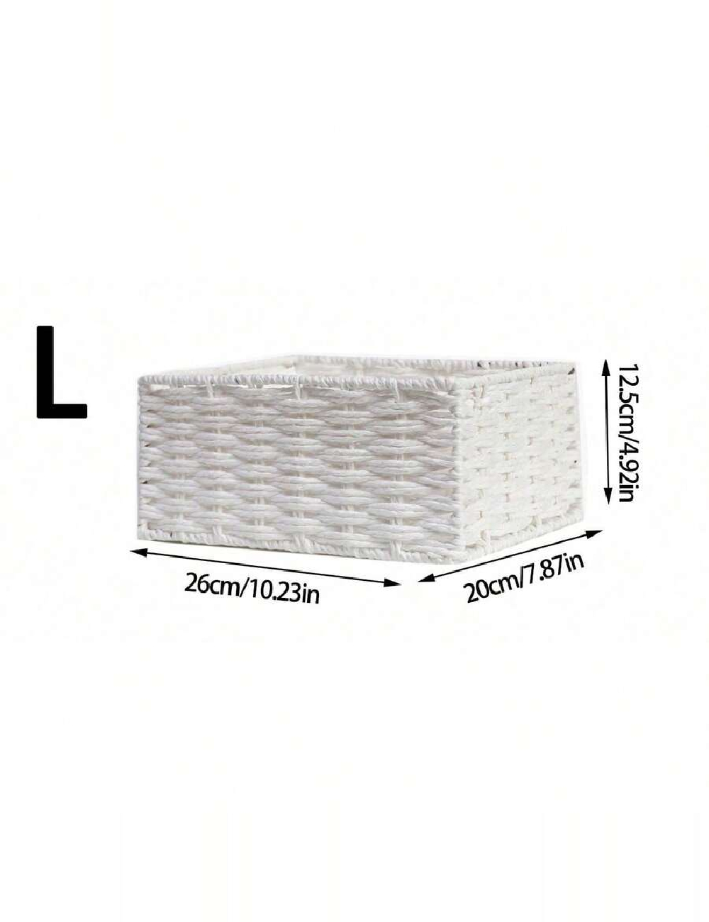 Cos de depozitare SHEIN, alb