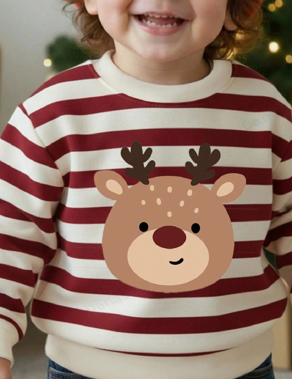 Bluza Shein Kids, alb/rosu