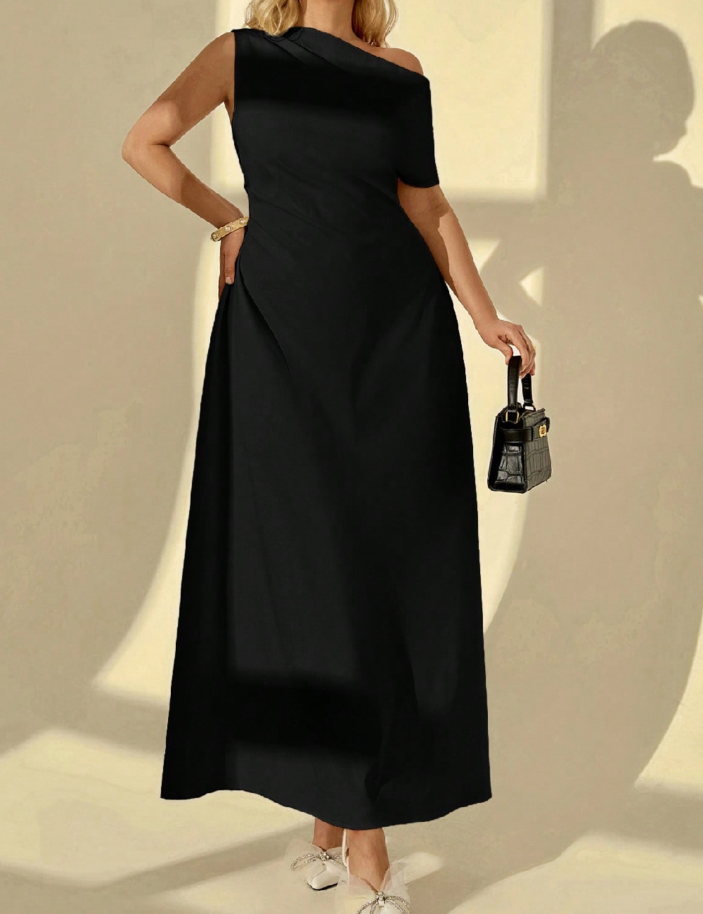 Rochie lunga SHEIN CURVE, negru