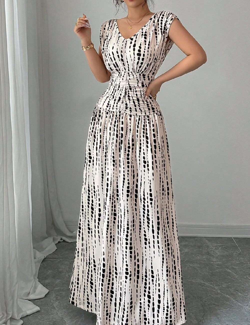 Rochie lunga SHEIN, ecru