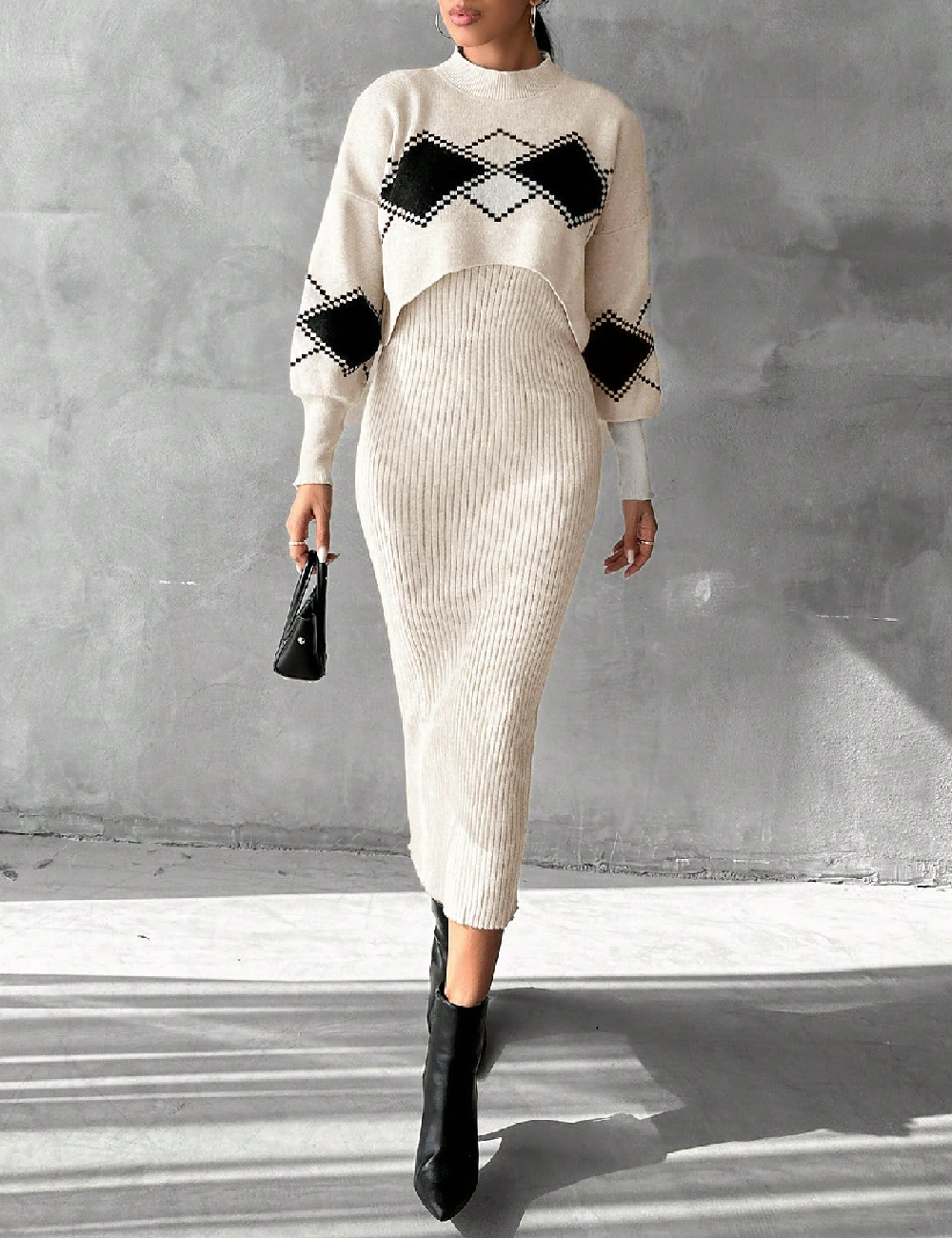 Rochie medie SHEIN, bej