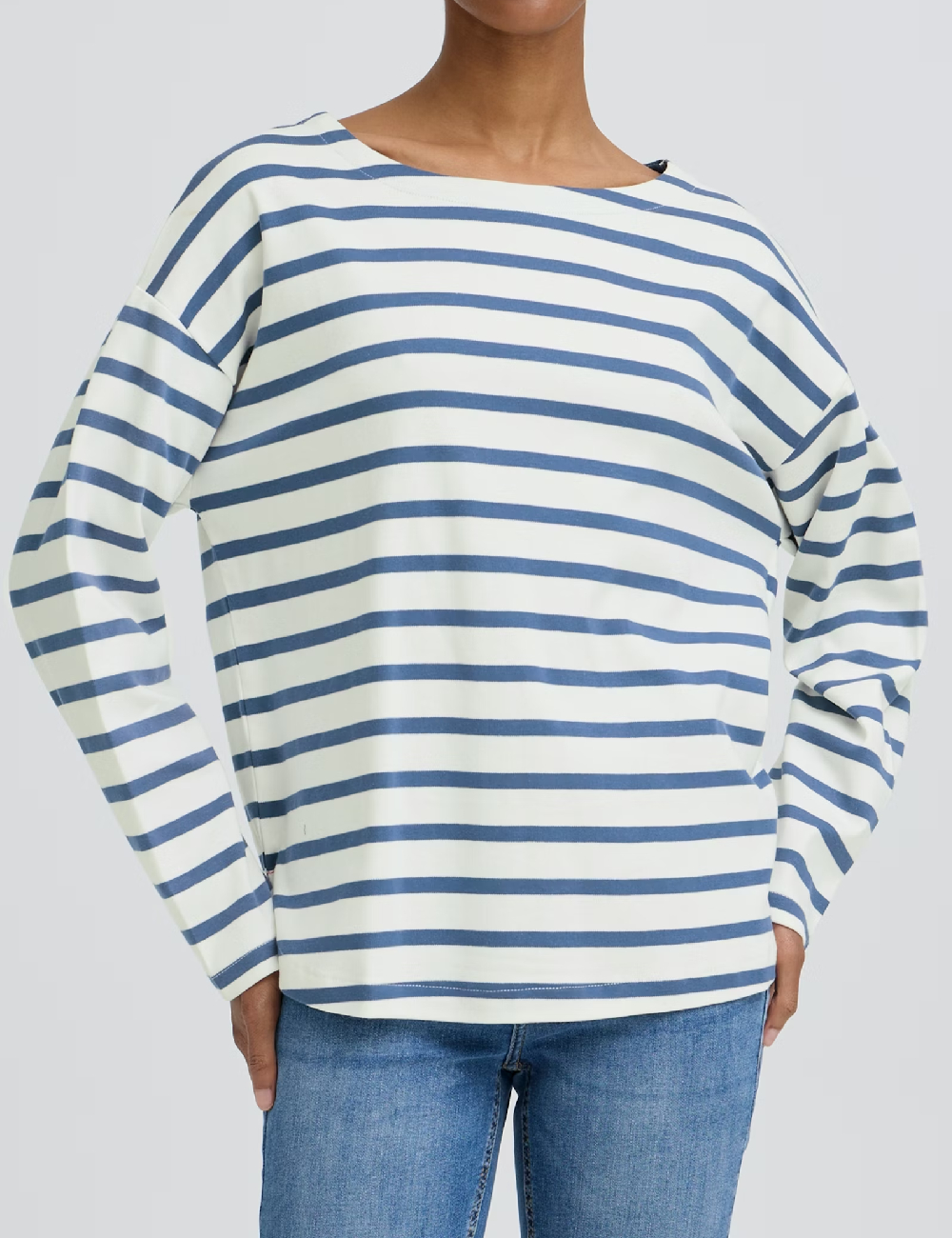 Bluza b.young, alb/albastru