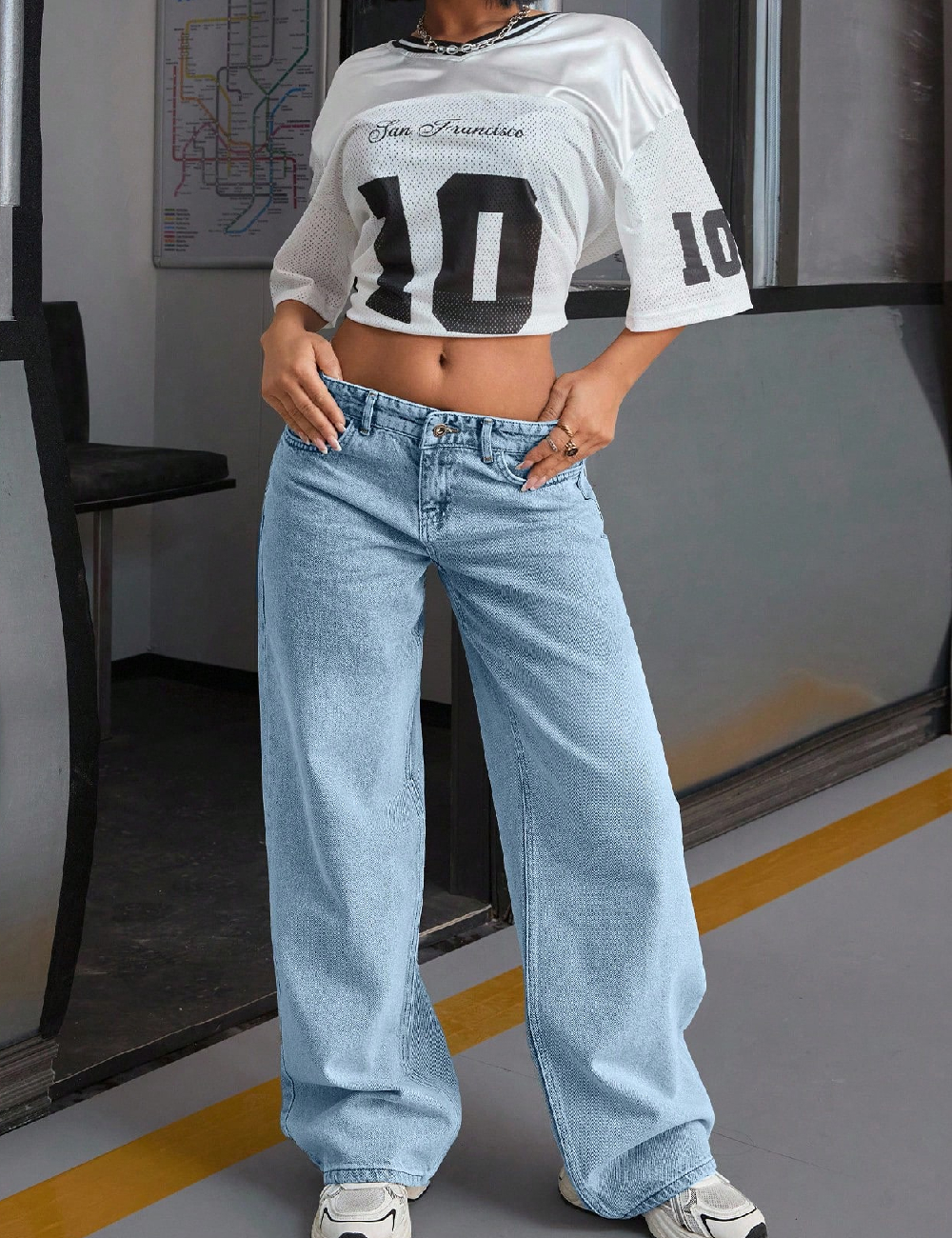 Blugi SHEIN, albastru