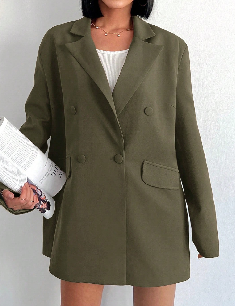 Sacou Oversize SHEIN, verde