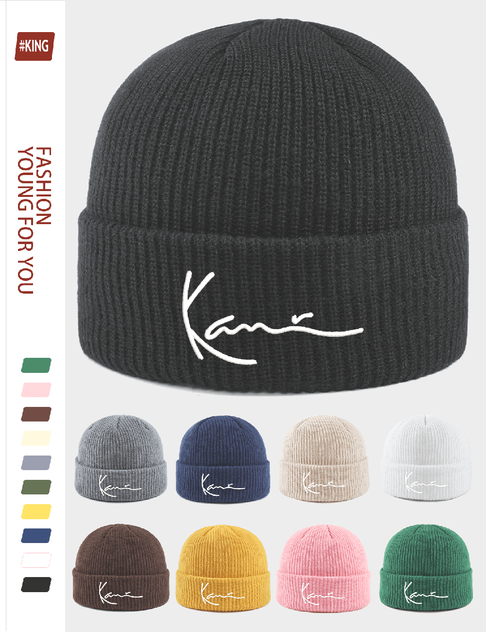 Caciula SHEIN, verde