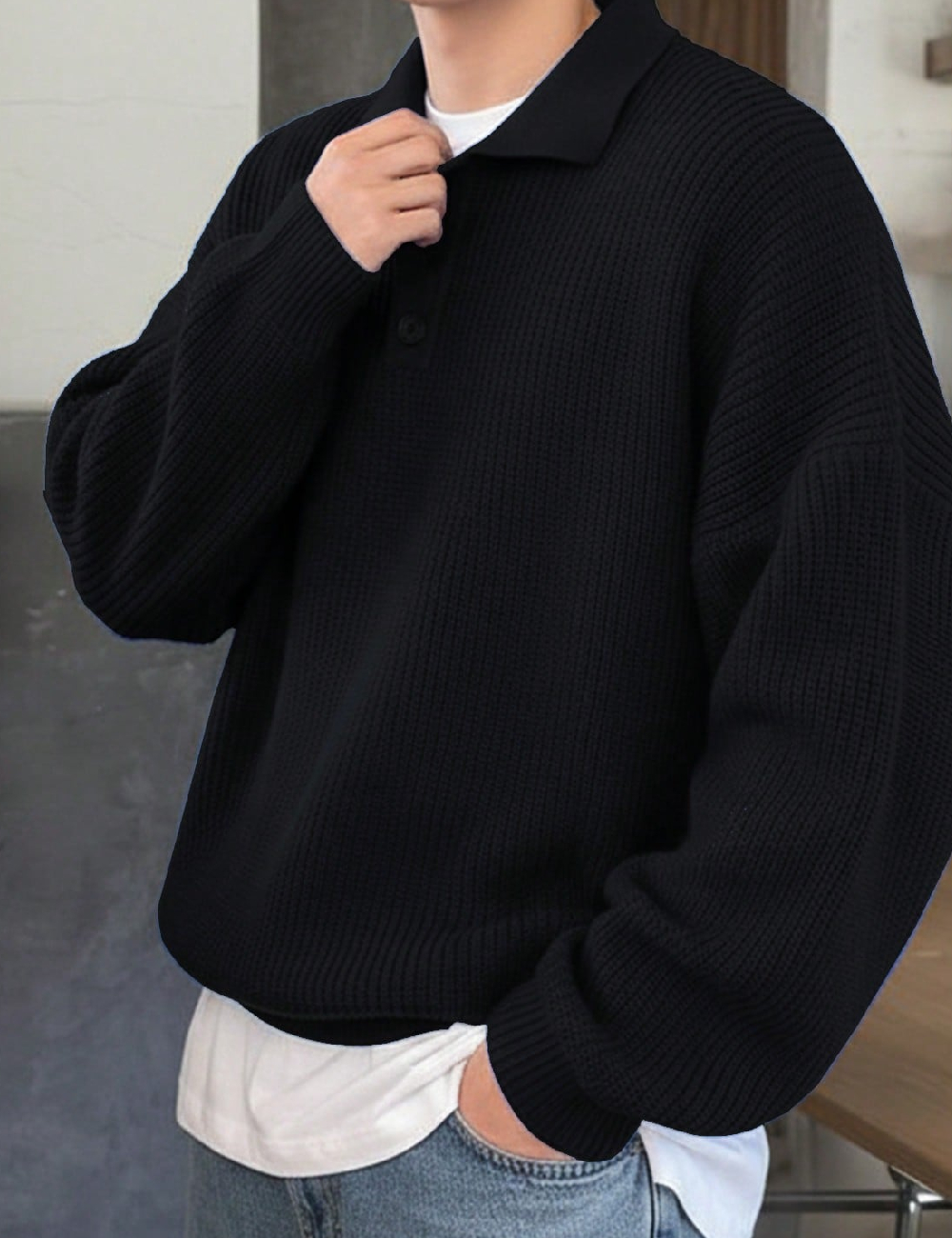 Pulover SHEIN, negru