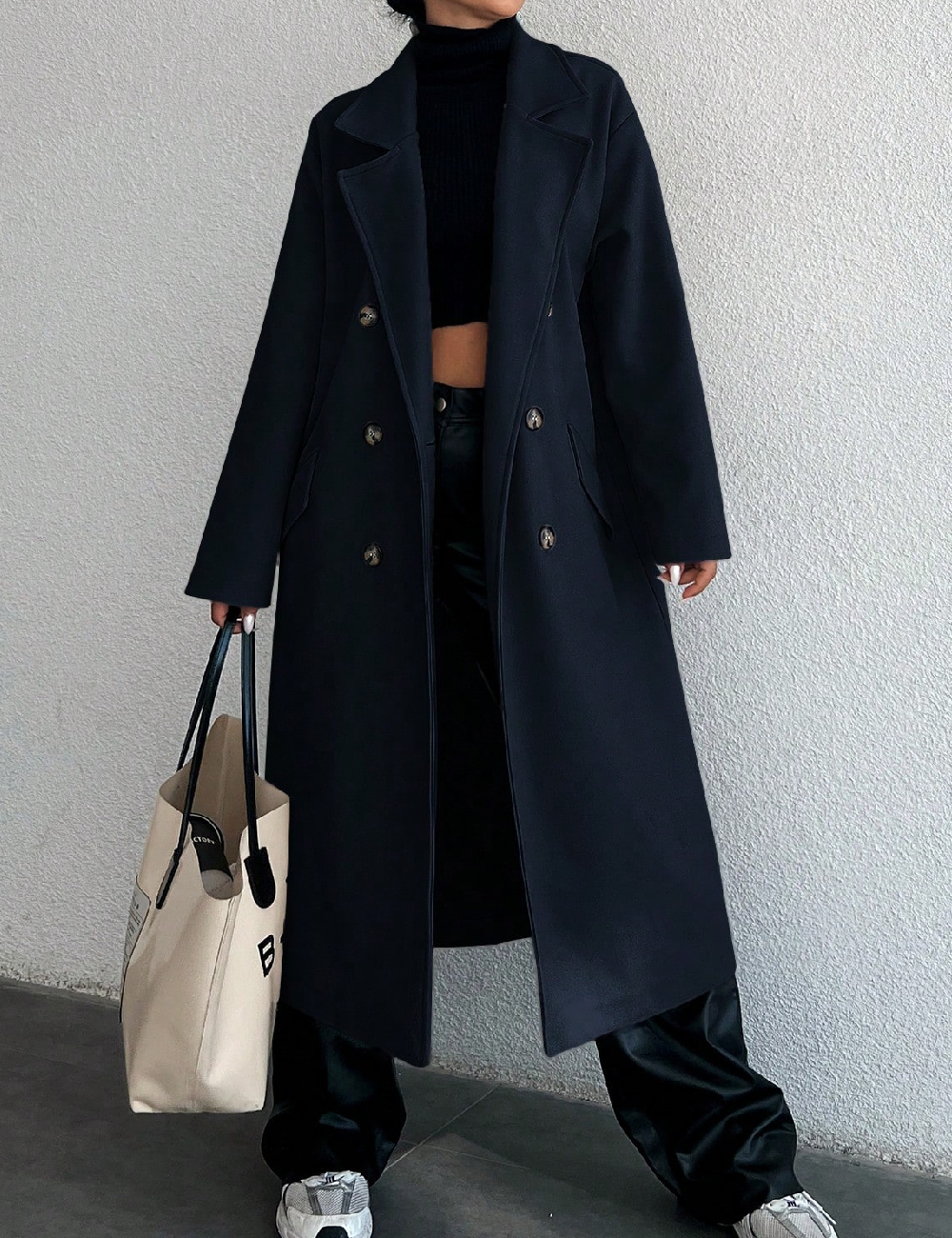 Palton SHEIN, bleumarin