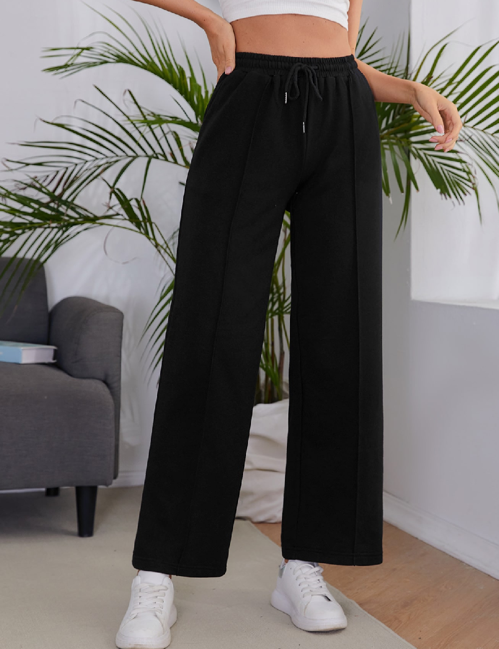 Pantaloni SHEIN, negru