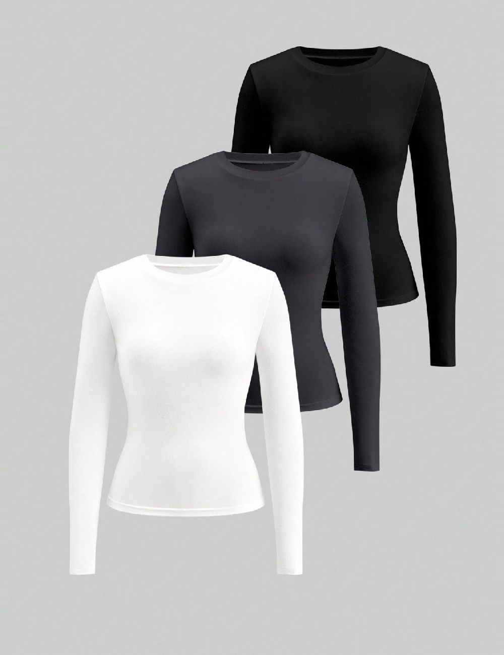 Set bluze 3 bucati SHEIN, mix culori