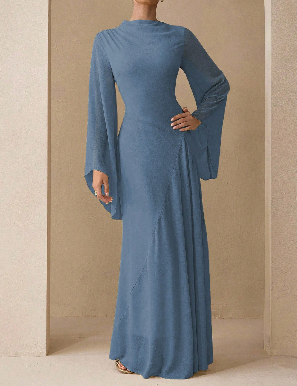 Rochie lunga SHEIN, albastru