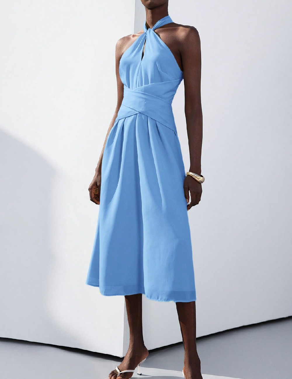 Rochie medie SHEIN, albastru