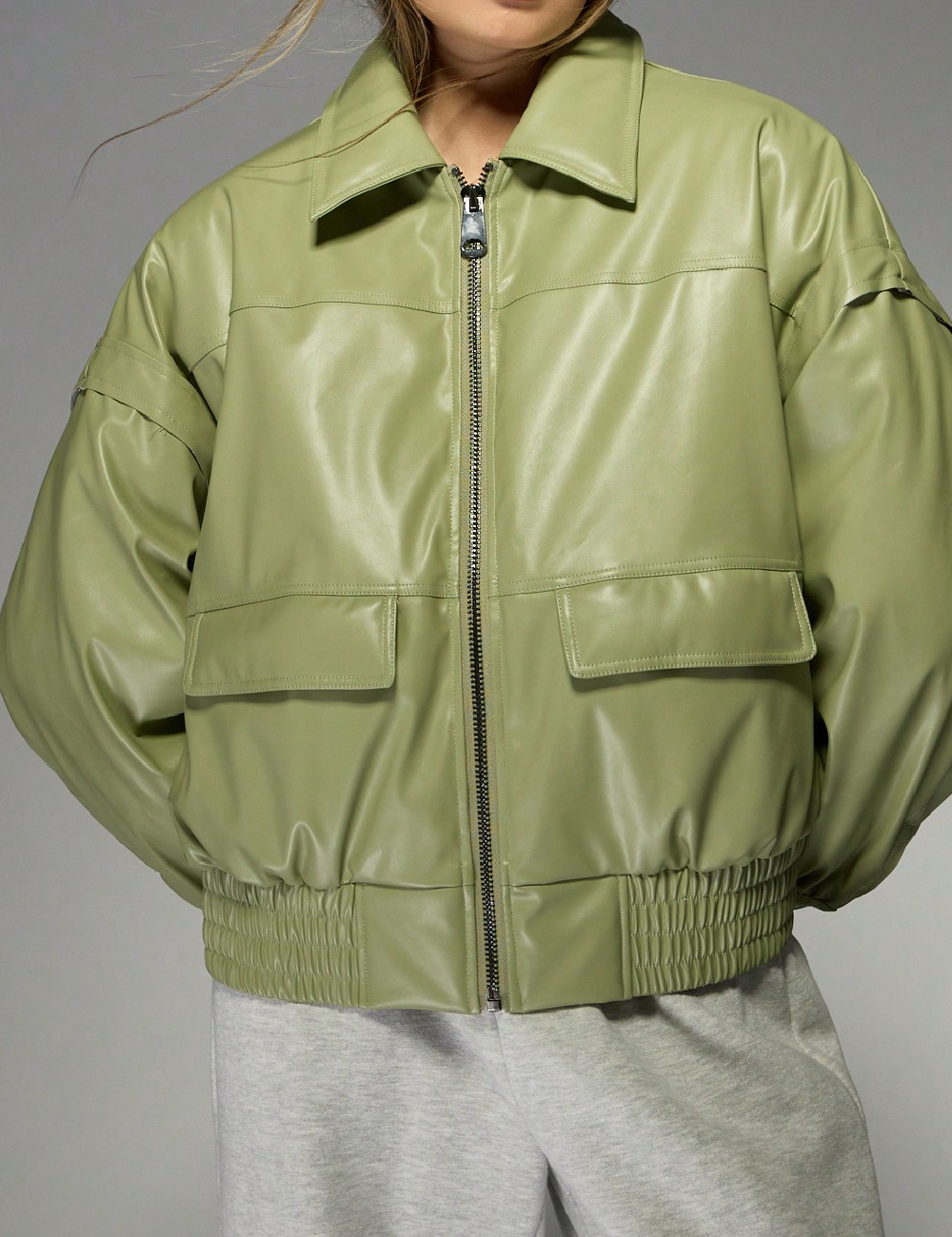 Geaca Missguided, verde