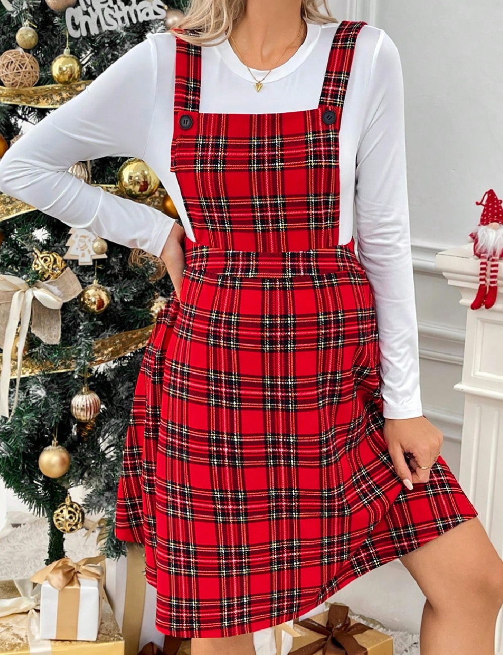 Rochie scurta SHEIN Maternity, rosu