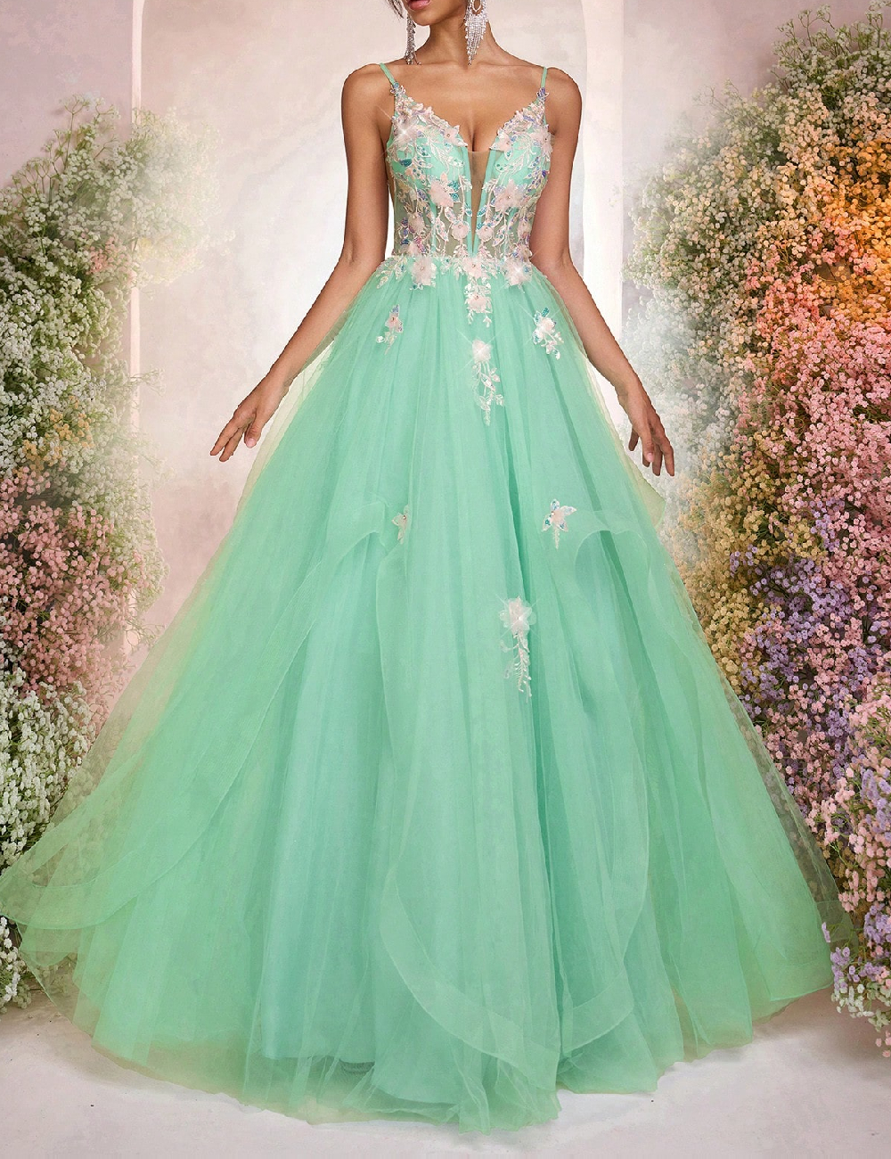 Rochie lunga SHEIN, turcoaz