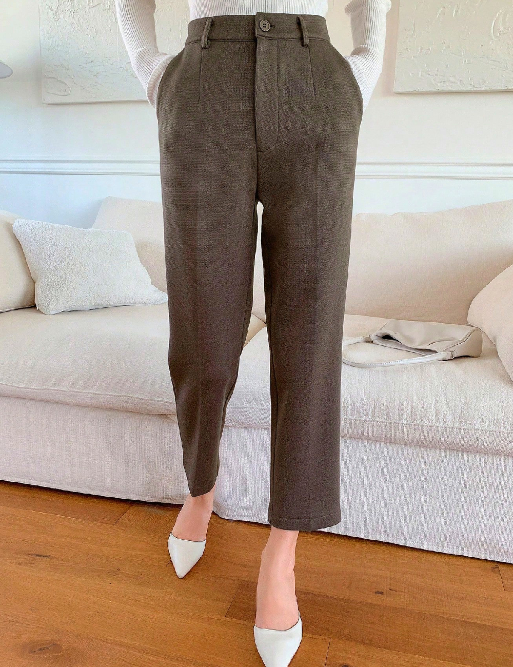 Pantaloni Dazy, maro