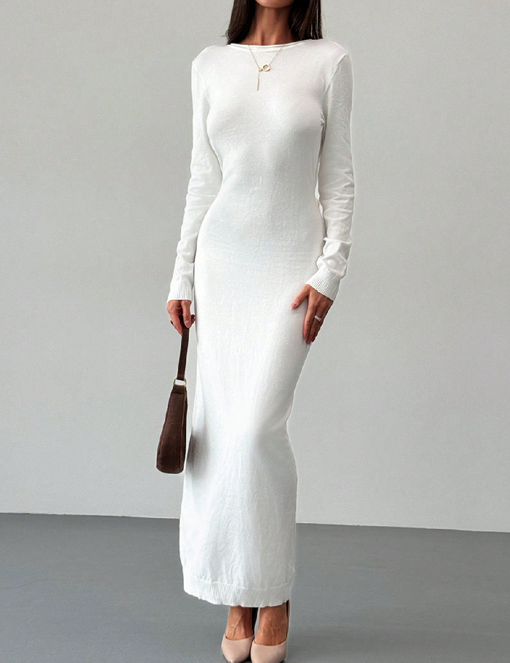 Rochie lunga SHEIN, alb