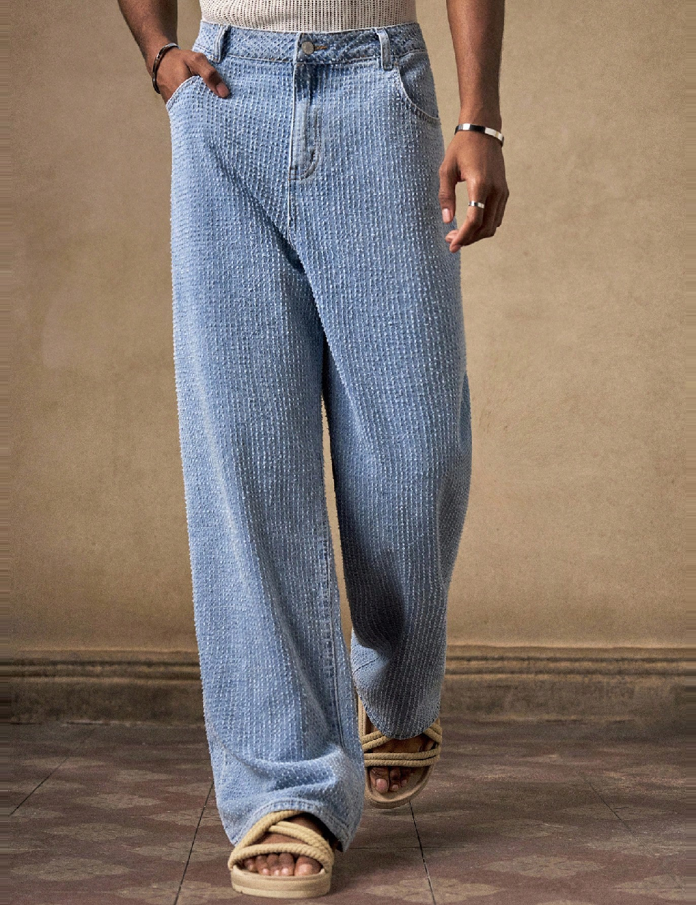 Blugi Anewsta, albastru