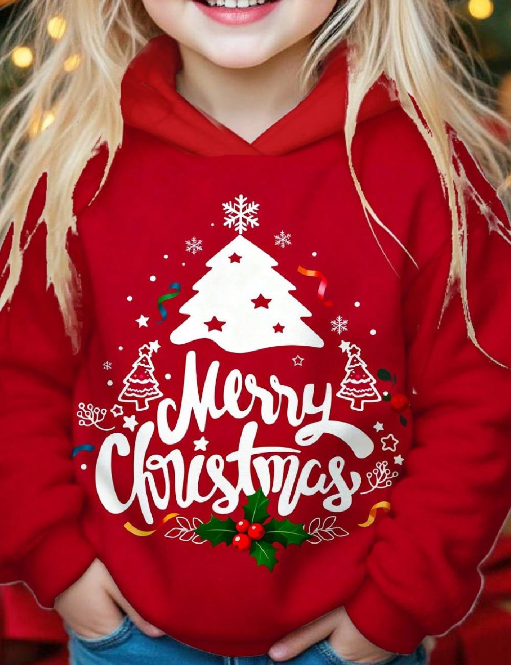 Hanorac Shein Kids, rosu