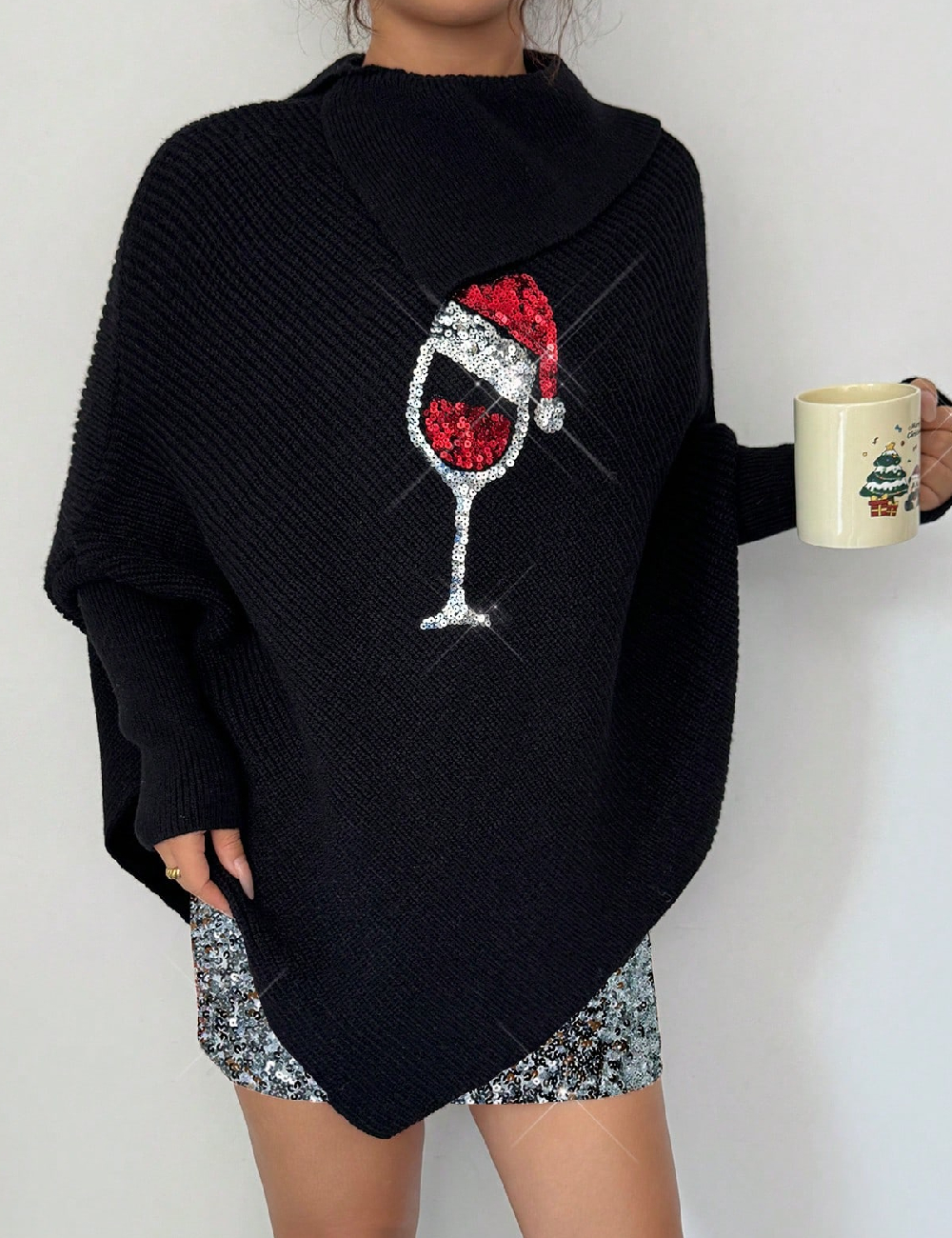 Pulover SHEIN, negru