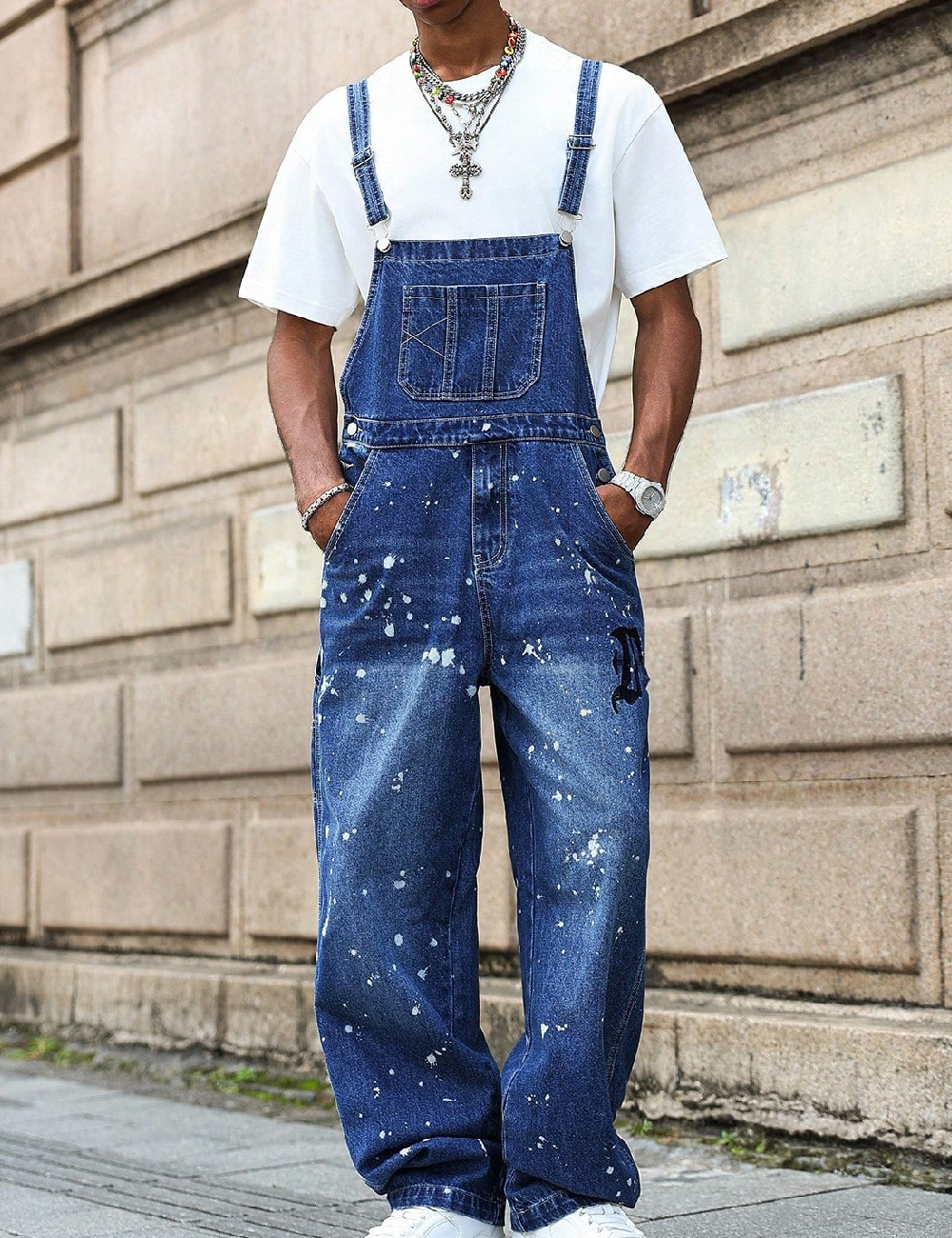 Salopeta SHEIN, albastru