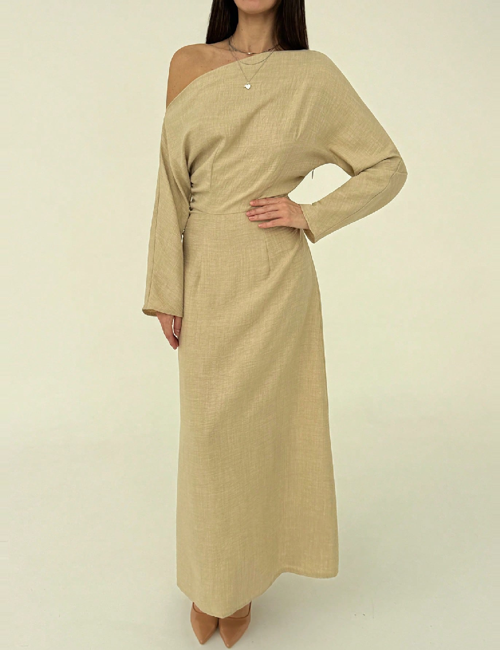 Rochie lunga SHEIN, bej