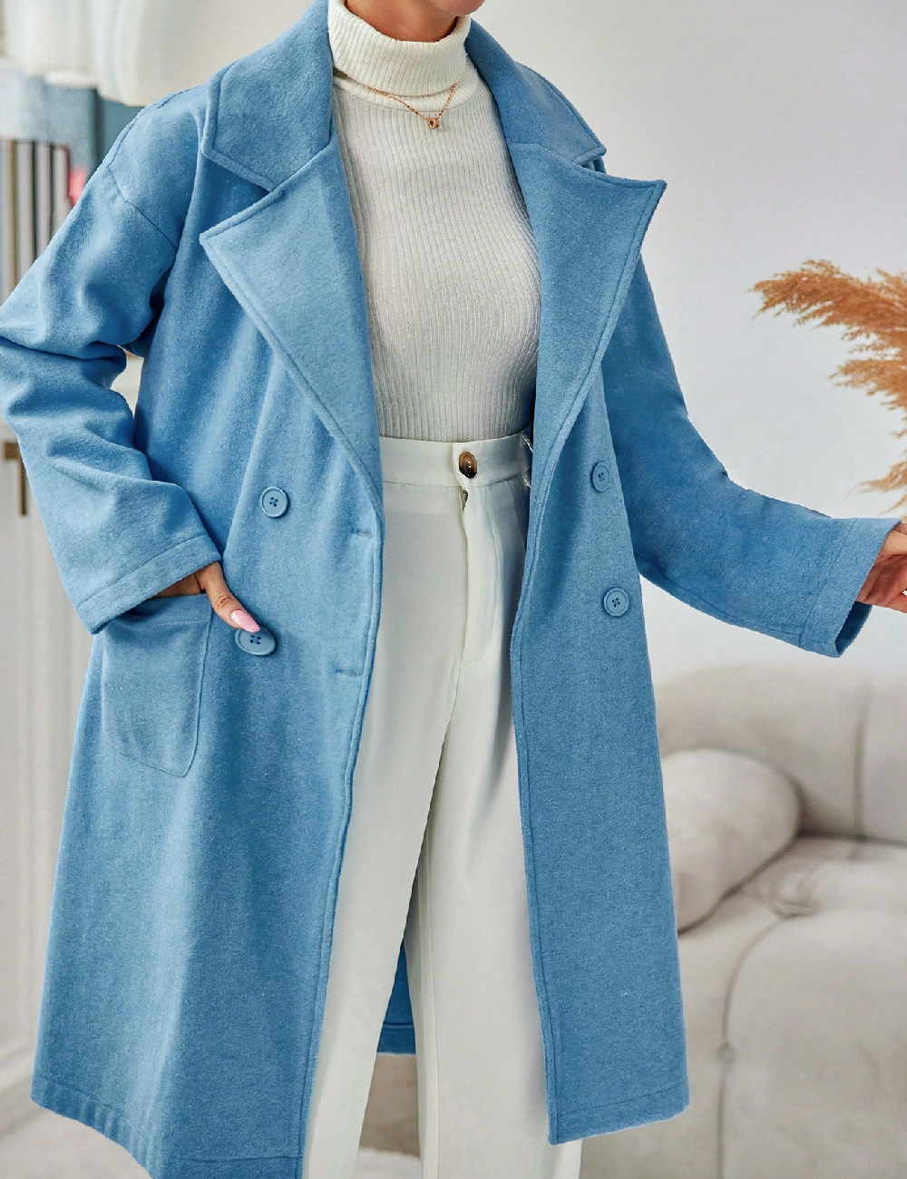 Palton SHEIN, albastru