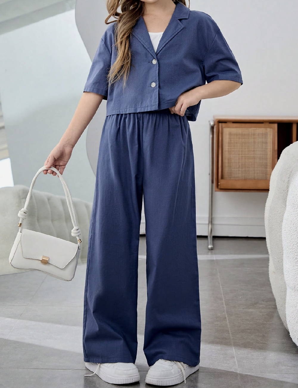 Compleu Shein Kids, bleumarin