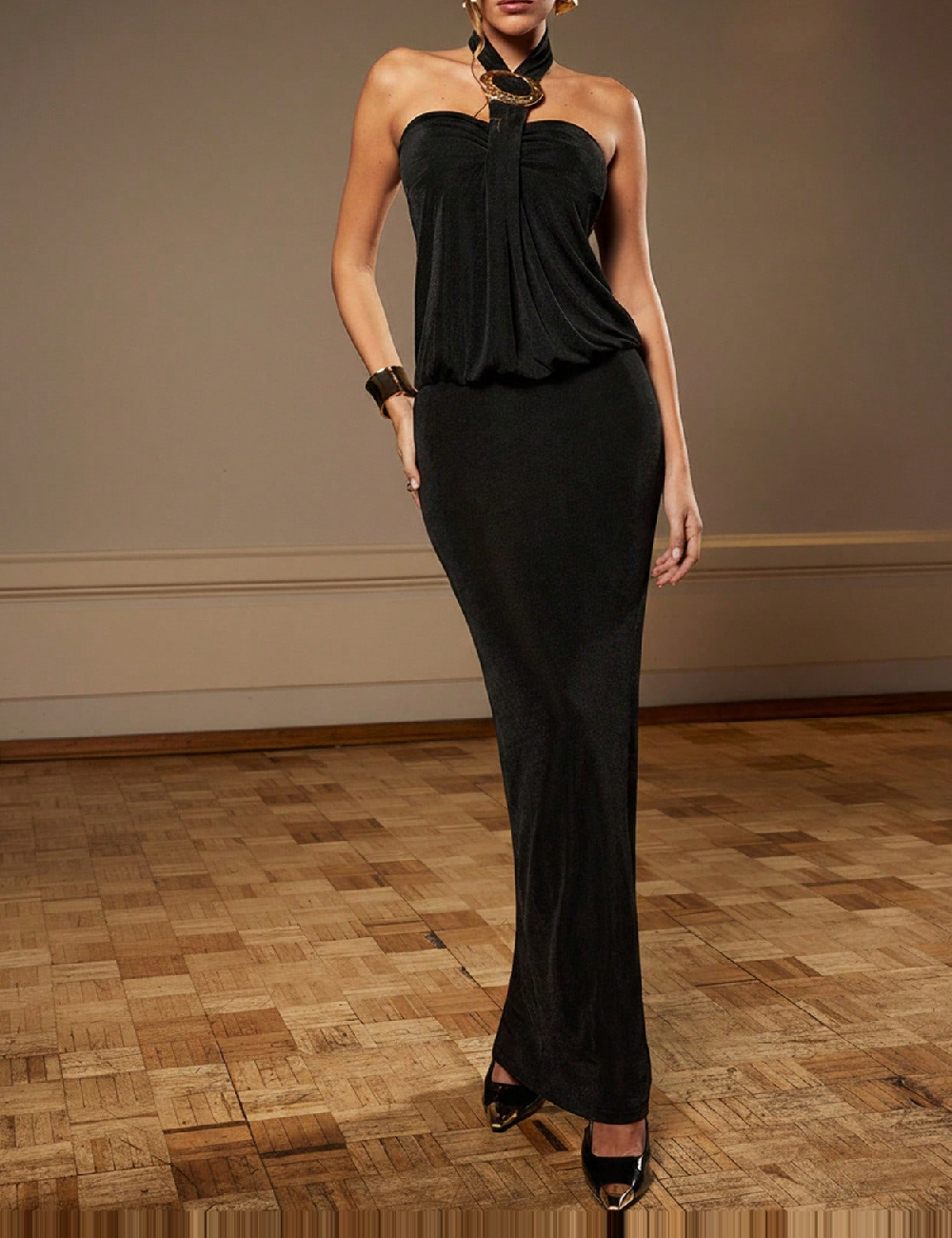 Rochie lunga SHEIN, negru