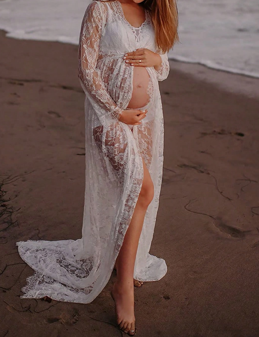 Kimono SHEIN Maternity, alb